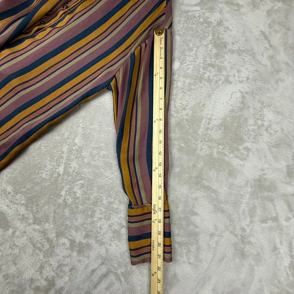 We The Free: Free People Blouse Women XS All Smiles Top Striped Snap Front NWT - Picture 10 of 12